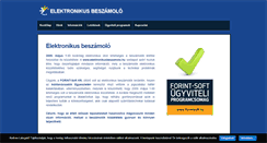 Desktop Screenshot of elektronikusbeszamolo.hu