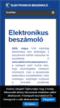 Mobile Screenshot of elektronikusbeszamolo.hu